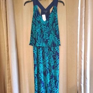 Banana Republic green and navy
